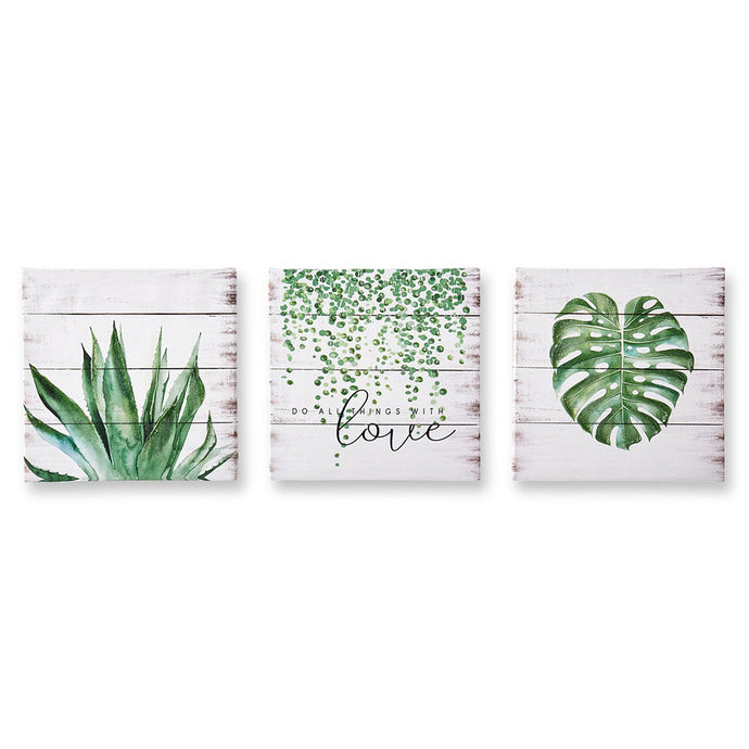 Set of 3 Plants of Love Wall Prints 097290