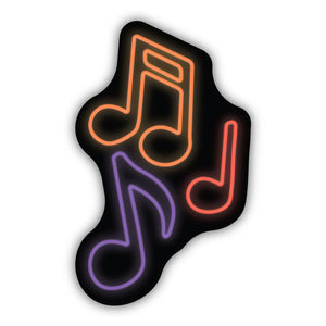 Music Notes Sticker 0975-LSTK