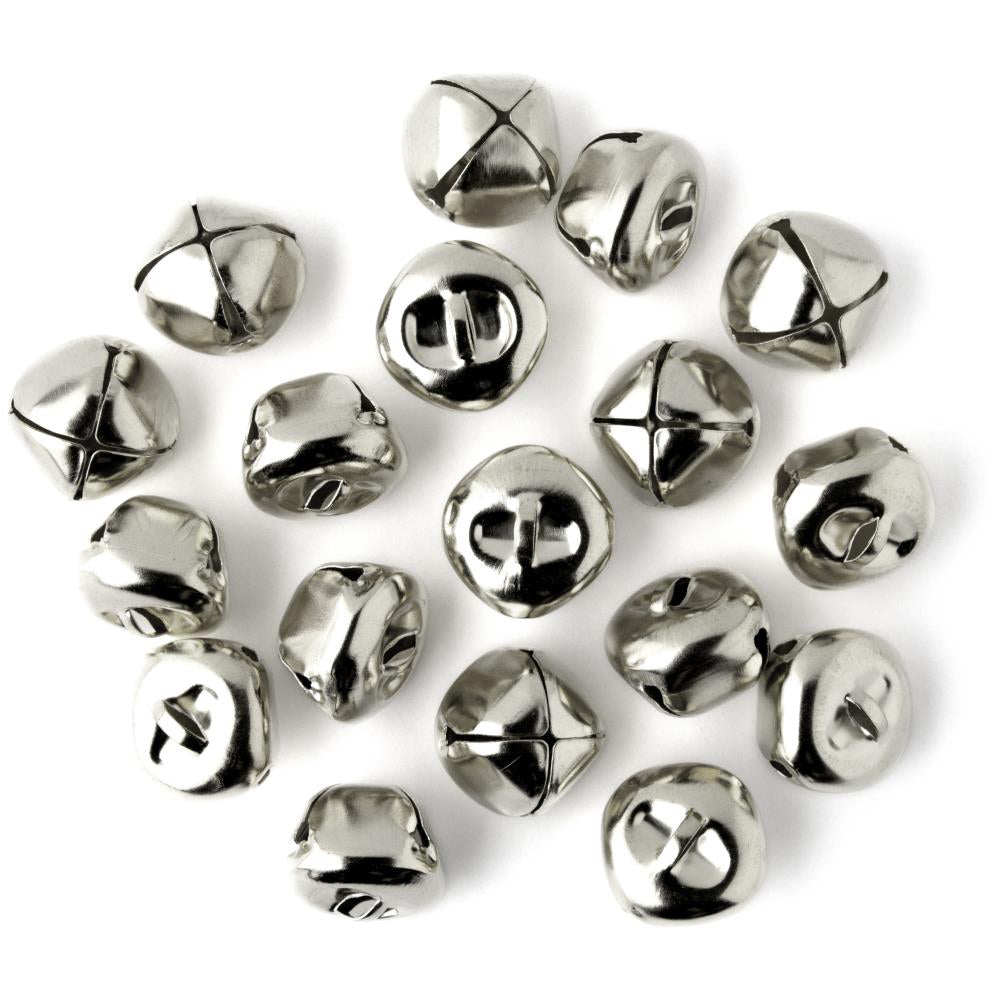  KISEER 100 Pcs Jingle Bells Bulk, Metal,1 Inch Craft Bells for  DIY Christmas Home Decoration (Silver) : Arts, Crafts & Sewing