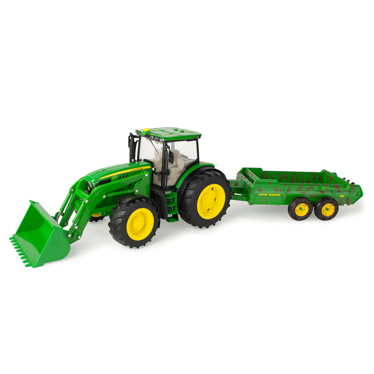 Kids john deere tractor with trailer sales