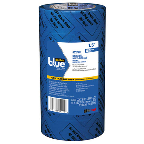 1.41 in. W X 60 yd L Blue Medium Strength Original Painter's Tape 6 pk