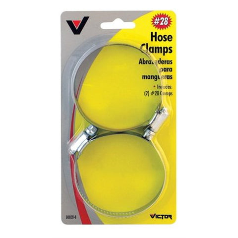 1.562 to 2.25 in. Victor SAE 32 Silver Hose Clamp Stainless Steel Band