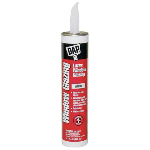 10.1 Oz. White Latex Window Glazing Caulk
