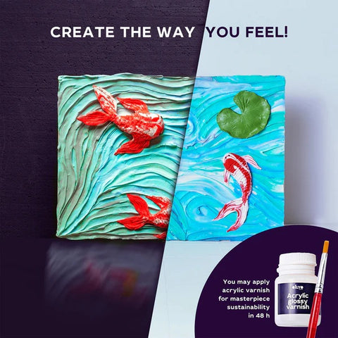 Sensory Art 3D Painting Koi Carps 10002