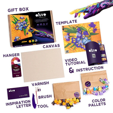 Sensory Art 3D Painting Irises 10007