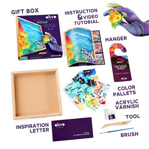 Air-Dry Clay 3D Painting Kit Mood Ocean Calm 10015