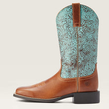 Side of Round Up Wide Square Toe Fashion Western Boot