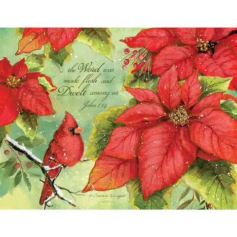 Poinsettia Grace Christmas Boxed Cards 1004872
