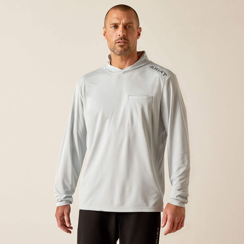 pearl gray, Men's Rebar Sunblocker Hooded T-Shirt 10048978