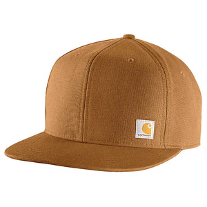 Carhartt Brown Men's Firm Duck Flat Brim Cap 101604-211