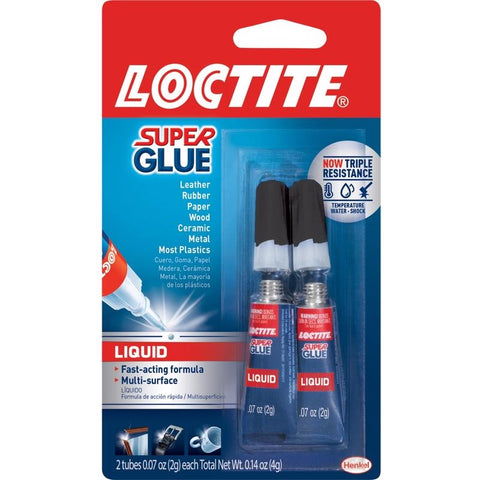 Loctite Super Glue Liquid 1 Pack of 2 Tubes 