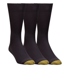 Black 3-Pack Men's Extended Metropolitan Crew Socks 101E