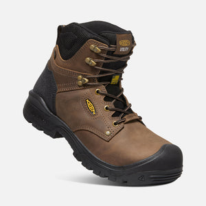 Keen men's Independence 6 inch waterproof carbon-fiber safety toe work boot, profile view