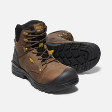 Pair of Keen men's Independence 6 inch waterproof carbon-fiber safety toe work boots