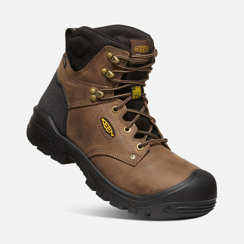 Keen men's Independence 6 inch waterproof work boot, profile view