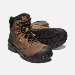 Pair of Keen men's Independence 6 inch waterproof work boots