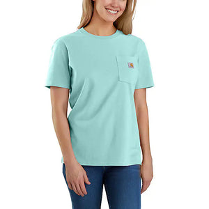 Pastel Turquoise Short-Sleeve Pocket T-Shirt 103067-HC8