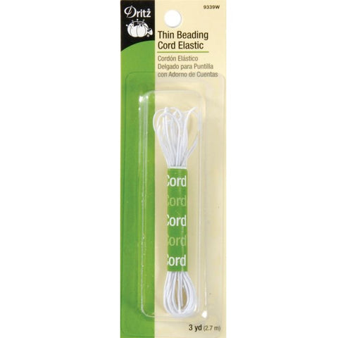 Dritz Thin Beading Cord Elastic in package of 3 yards