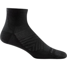 Darn Tough men's Run quarter ultra-lightweight sock in black