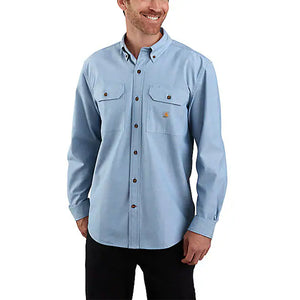 Ciel Blue Men's Chambray Long-Sleeve Shirt 104368-CBL