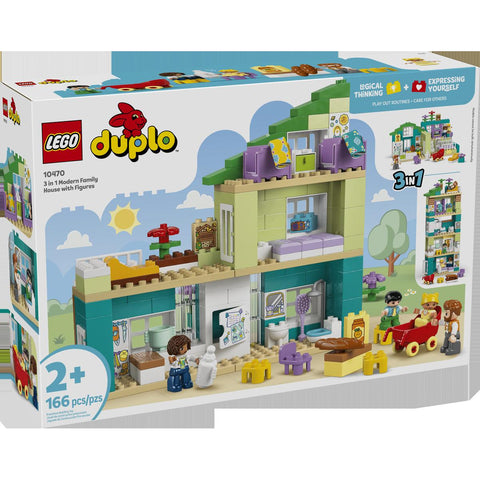 LEGO DUPLO Town 3 in 1 Modern Family House with Figures 10470