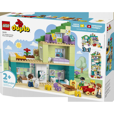 LEGO DUPLO Town 3 in 1 Modern Family House with Figures 10470