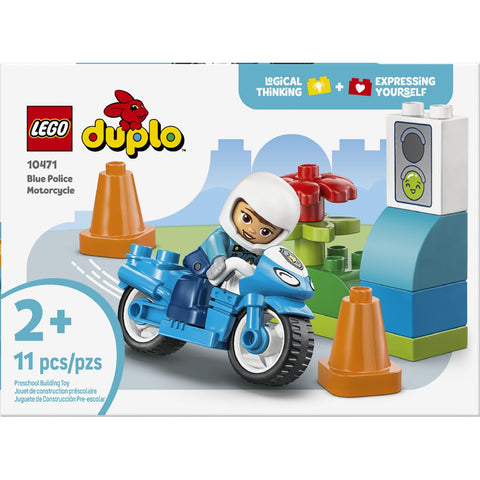 LEGO DUPLO Town Blue Police Motorcycle Playset 10471