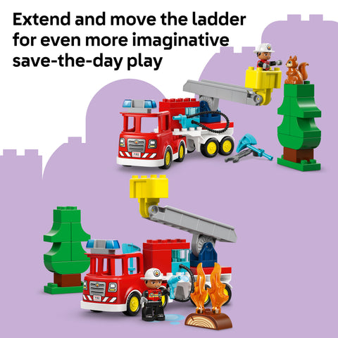LEGO Fire Truck with Hose and Firefighter 10473