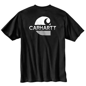 Black Men's Short-Sleeve Pocket C Graphic T-Shirt 105710-BLK