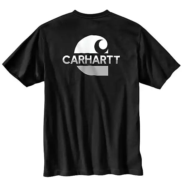 Black Men's Short-Sleeve Pocket C Graphic T-Shirt 105710-BLK