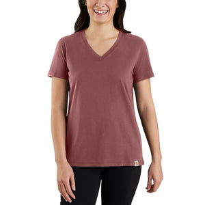Apple Butter Women's Solid Short-Sleeve V-Neck T-Shirt 105739-R95