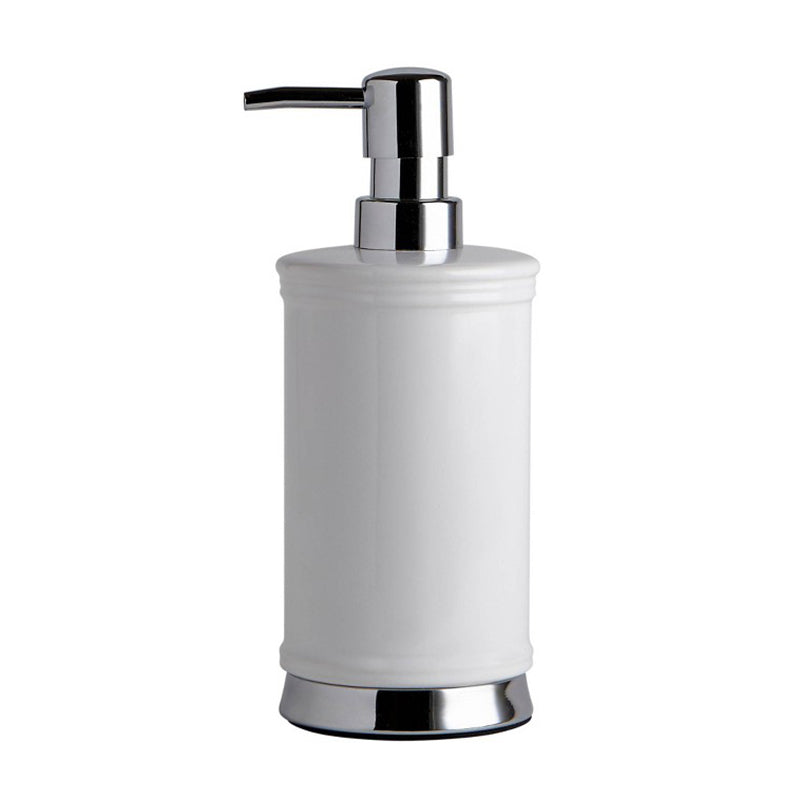 White Ceramic Quinn Soap Dispenser 105886