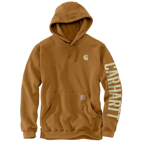 Carhartt Brown Men's Rain Defender Graphic Hoodie 105940-BRN