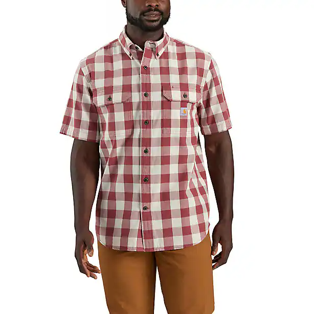 Apple Butter Short-Sleeve Plaid Shirt