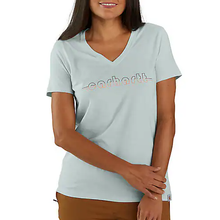 Dew Drop Graphic V-Neck Short-Sleeve T-Shirt 106181-E73