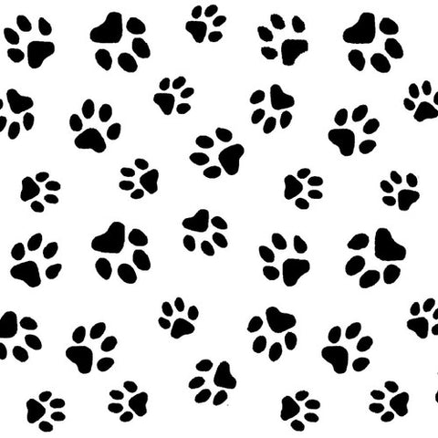 Paw Print Cotton Flannel Fabric 1064-9