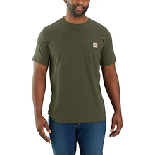 Basil Heather Carhartt Force Short-Sleeve Pocket T-Shirt