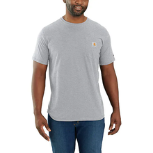Heather Gray Carhartt Force Short-Sleeve Pocket T-Shirt