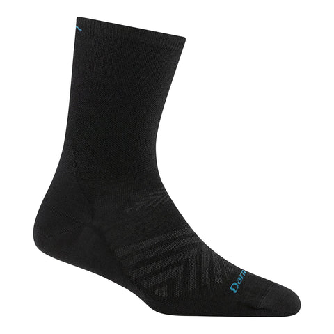 black, Women's Run Micro Crew Ultra-Lightweight Running Socks 1068