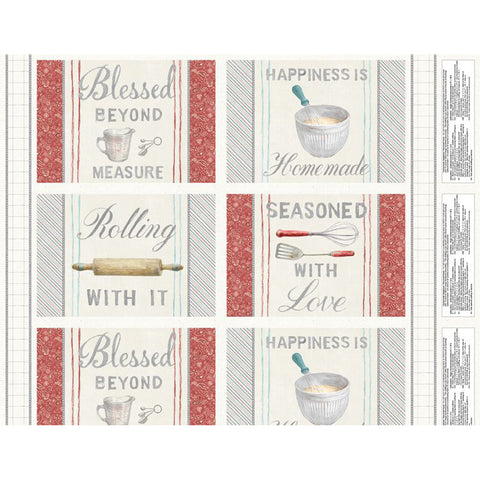 Wilmington Prints Homemade Happiness Cotton Placemat Panel 1077-89223-134