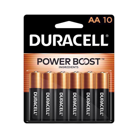 10 Pack AA Alkaline Batteries MN1500B