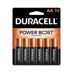 10 Pack AA Alkaline Batteries MN1500B