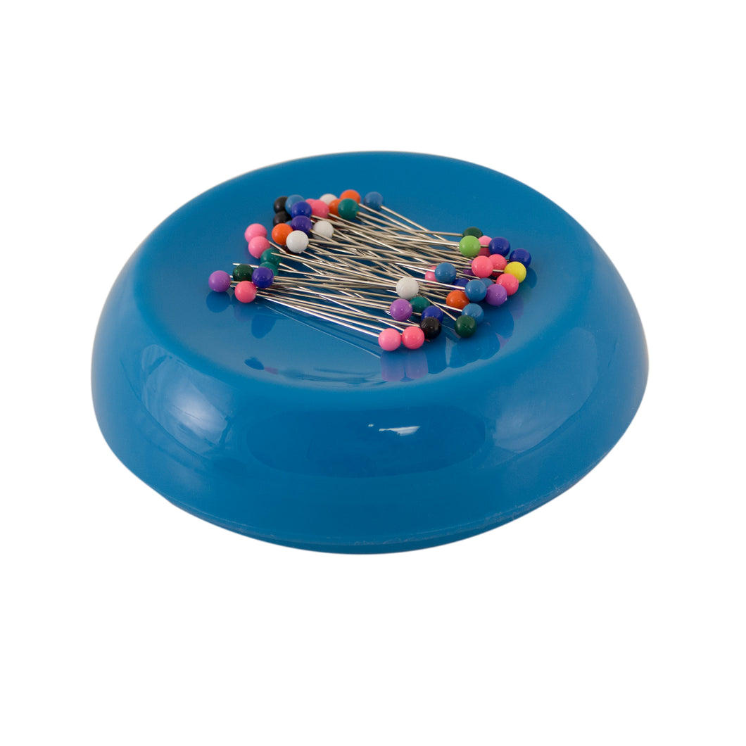 Blue Feather magnetic pin holder with pins.