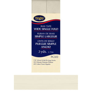 Oyster Bias Tape Wide Single Fold 117202-0028