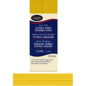 Mustard Bias Tape Extra Wide Double Fold 117206-0508