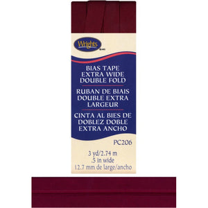 Oxblood Bias Tape Extra Wide Double Fold 117206-2303