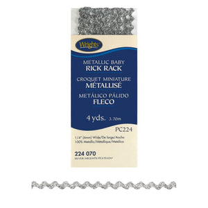 Silver Metallic Baby Rick Rack 117224-0070