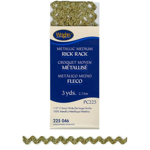 Gold Metallic Medium Rick Rack 117225-0046