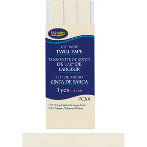 Oyster 1/2-Inch Wide Twill Tape 117301-0028