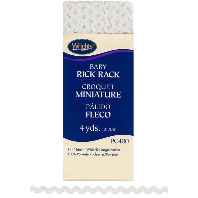 White Baby Rick Rack 117400-0030
